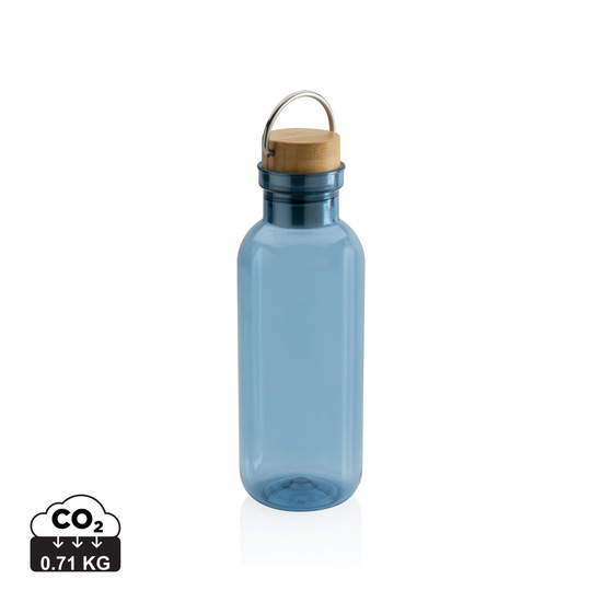 RCS rPET Flasche with Bambusdeckel und Griff