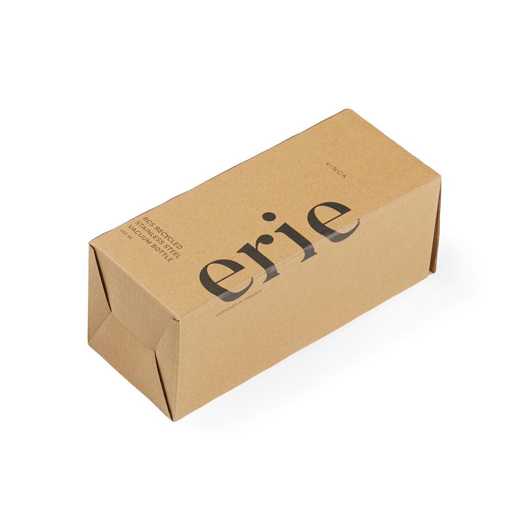 VINGA Erie 450ml Vakuumflasche aus RCS recyceltem Stahl