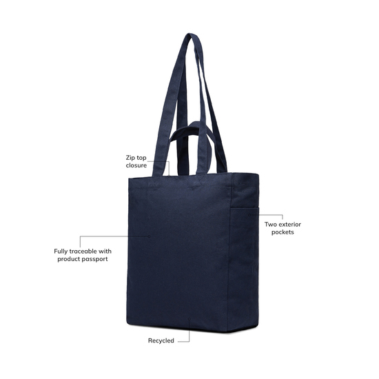 VINGA Hilo AWARE™ Tasche mit Reißverschluss aus rec. Canvas