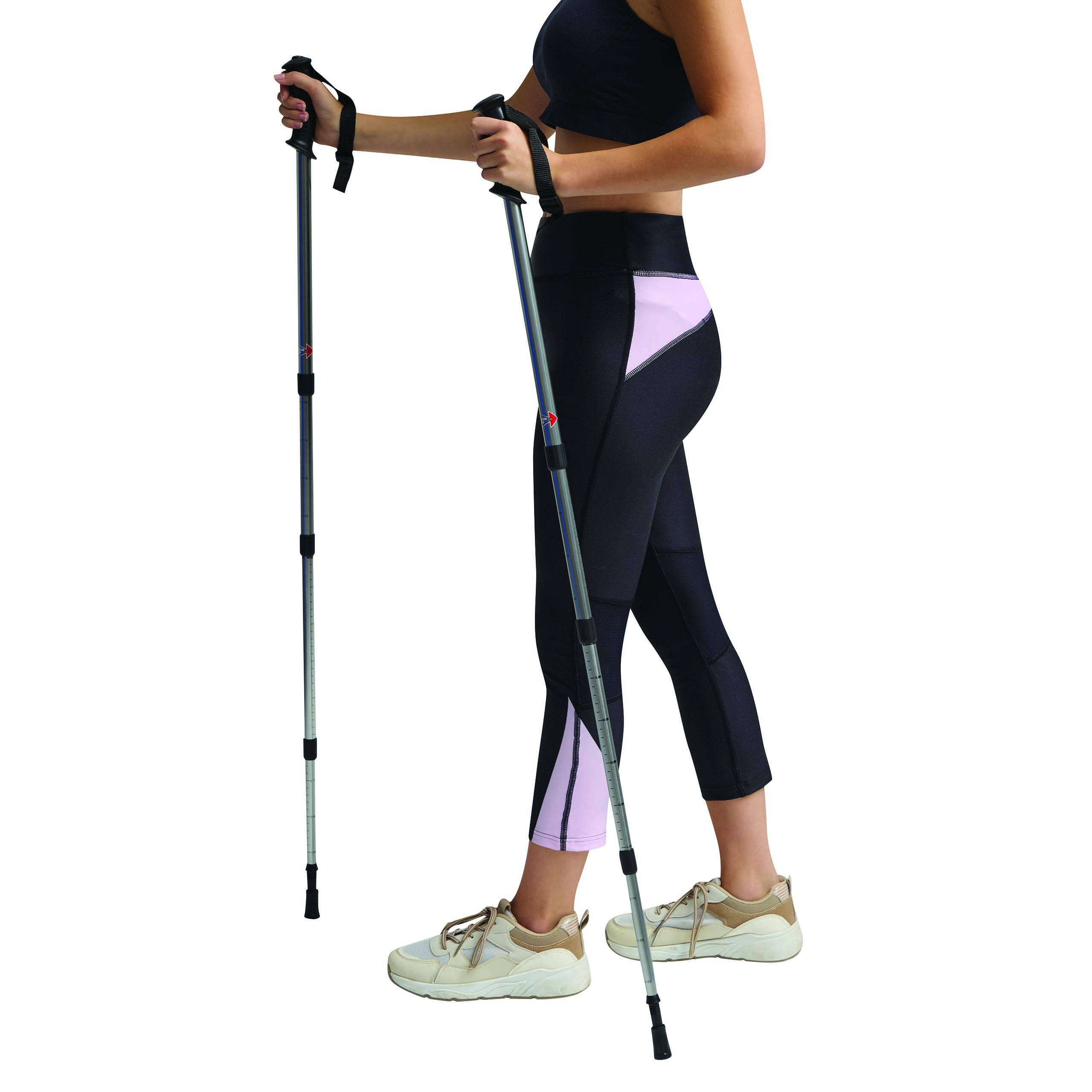 Ausziehbare Trekking-Stöcke FIT AND FUN 56-0606109