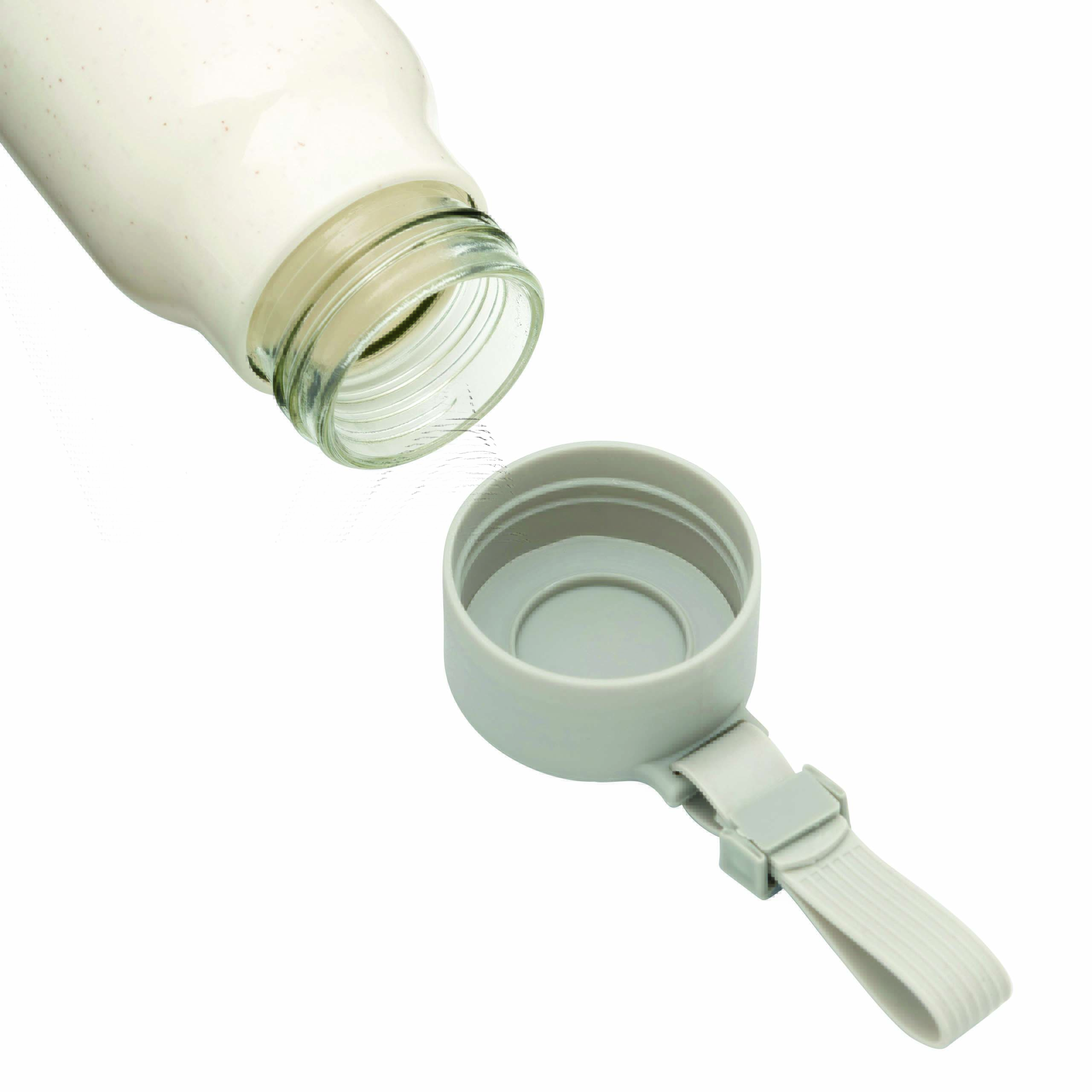 Glas-Trinkflasche ECO DRINK mit Ummantelung