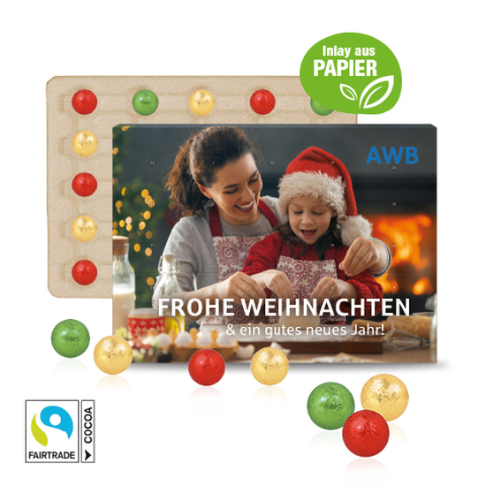 Wand-Adventskalender mit Fairtrade® Schokolade