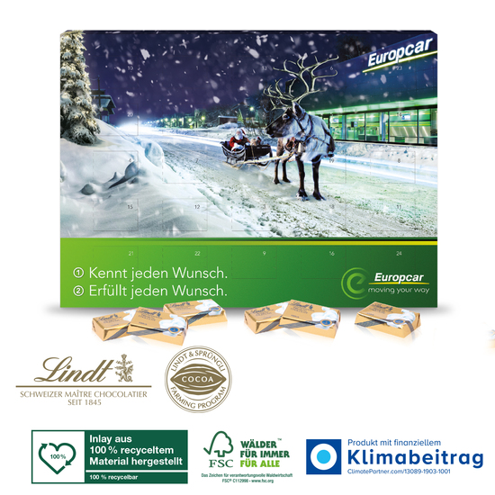 Wand-Adventskalender Lindt „Select Edition“