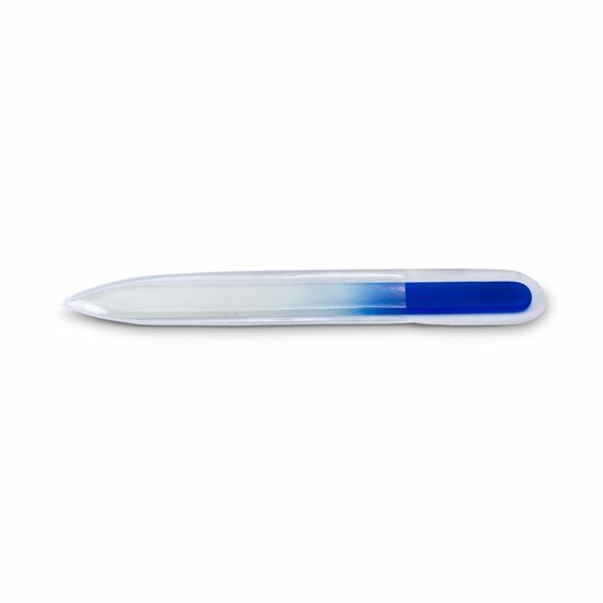 Premium-Glasnagelfeile, geätzt - blau transparent