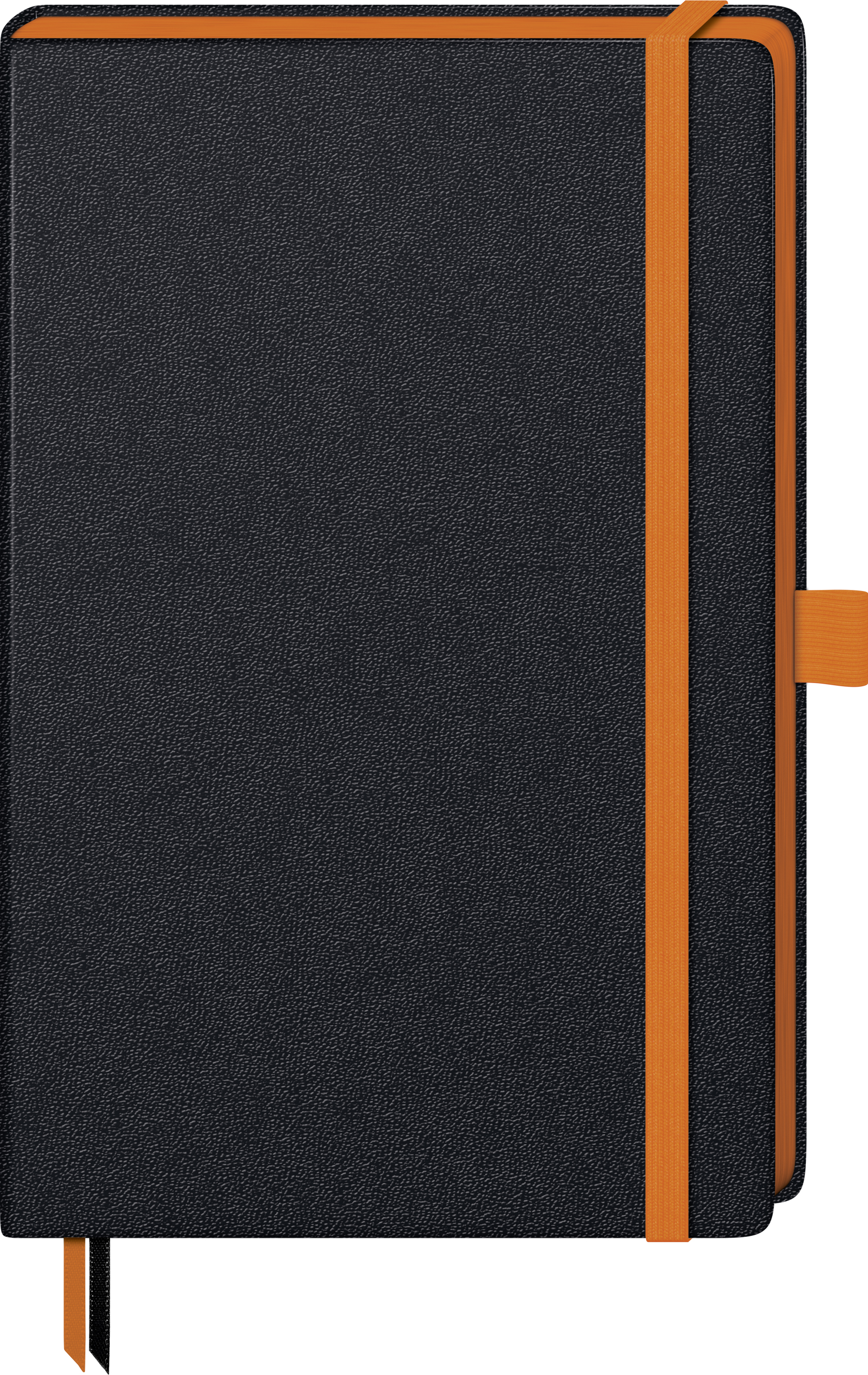 Notizbuch "Kompagnon TREND" ca. A5, orange / schwarz