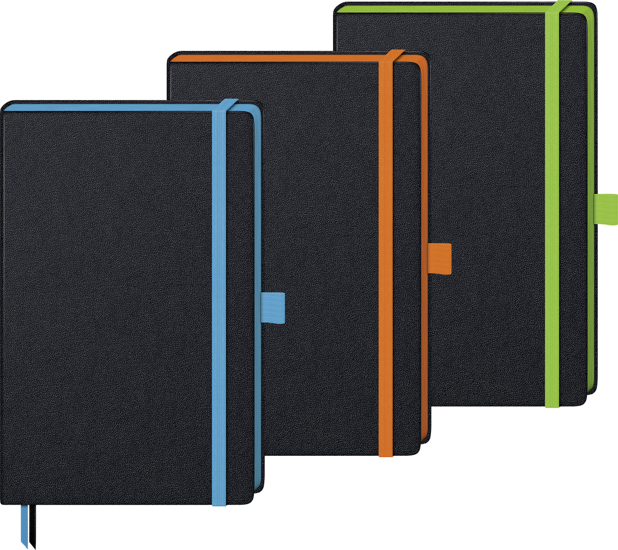 Notizbuch "Kompagnon TREND" ca. A5, orange / schwarz