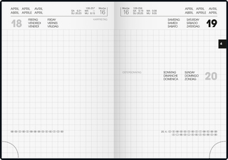 Taschenkalender, blau