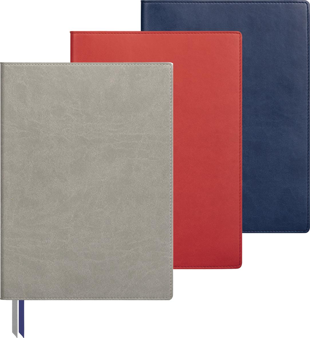 Notizbuch Office Recycling Flex A5+, grau/blau, flexibler Einband