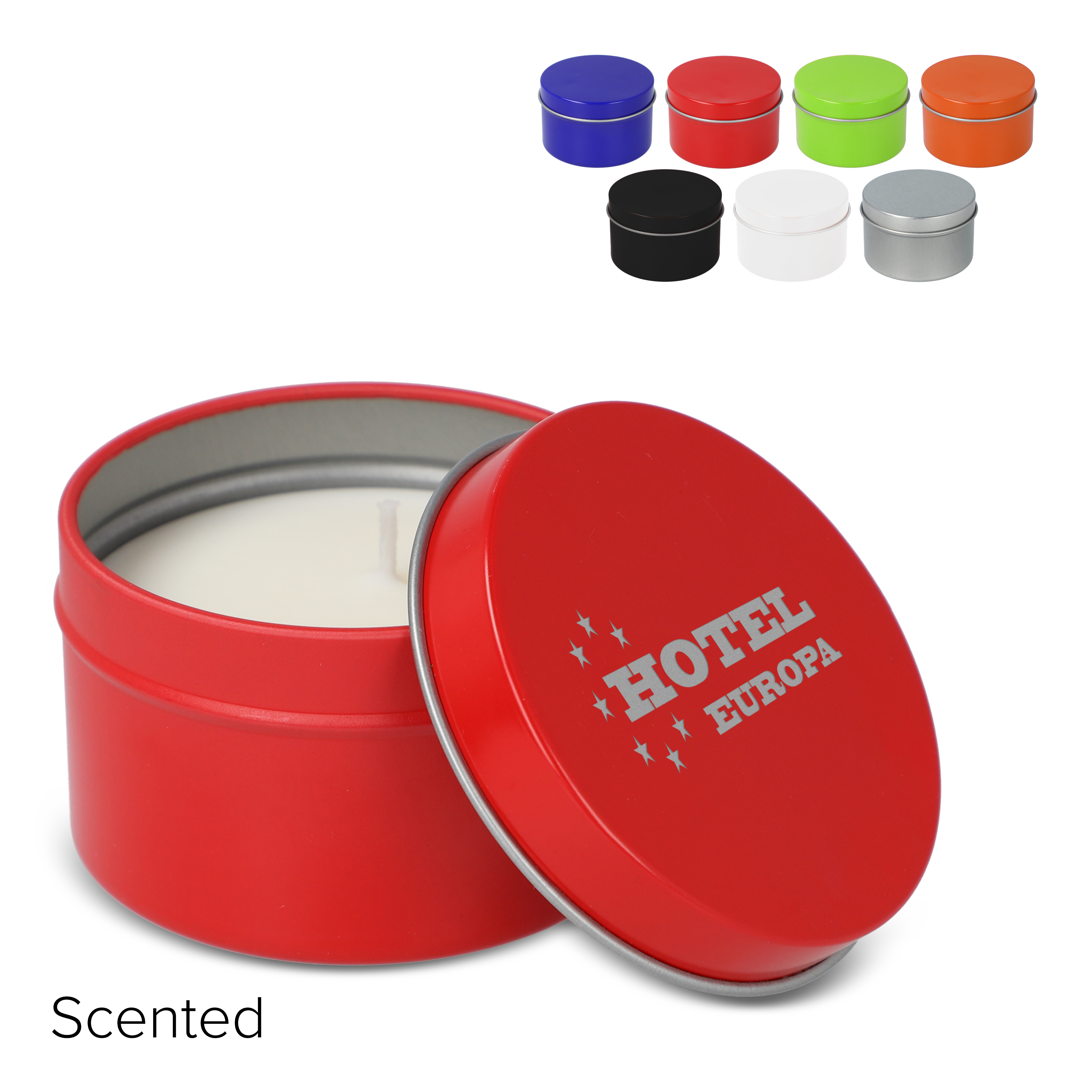 Kirtan-Duftkerze auf Pflanzenbasis in großer recycelter Dose