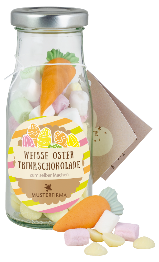 DIY Flasche Weiße Osterschoki