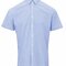 Men`s Microcheck (Gingham) Short Sleeve Cotton Shirt
