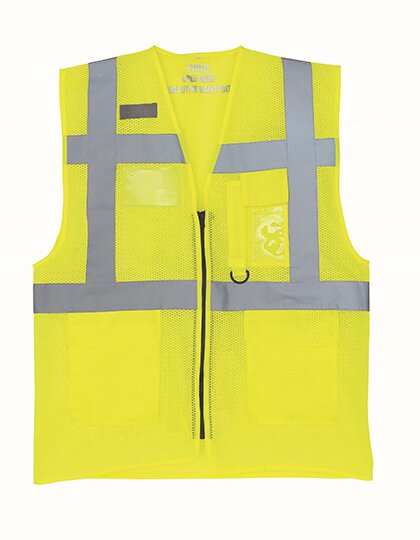Hi Vis Top Cool Recycled Open Mesh Executive Waistcoat